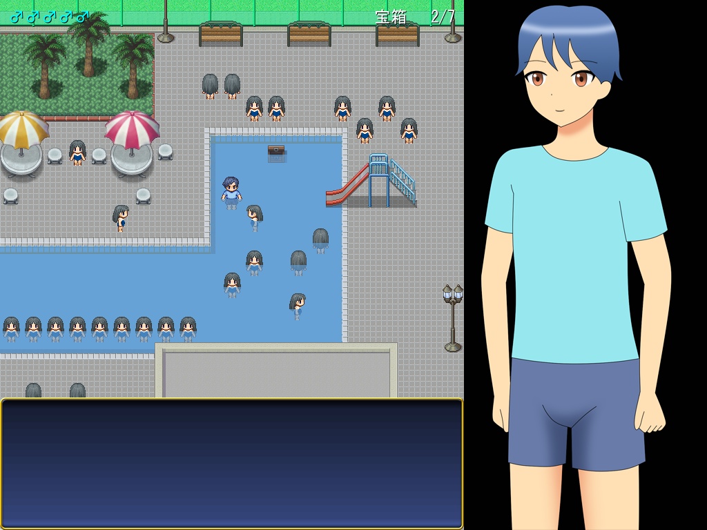 水着美女に襲われる!