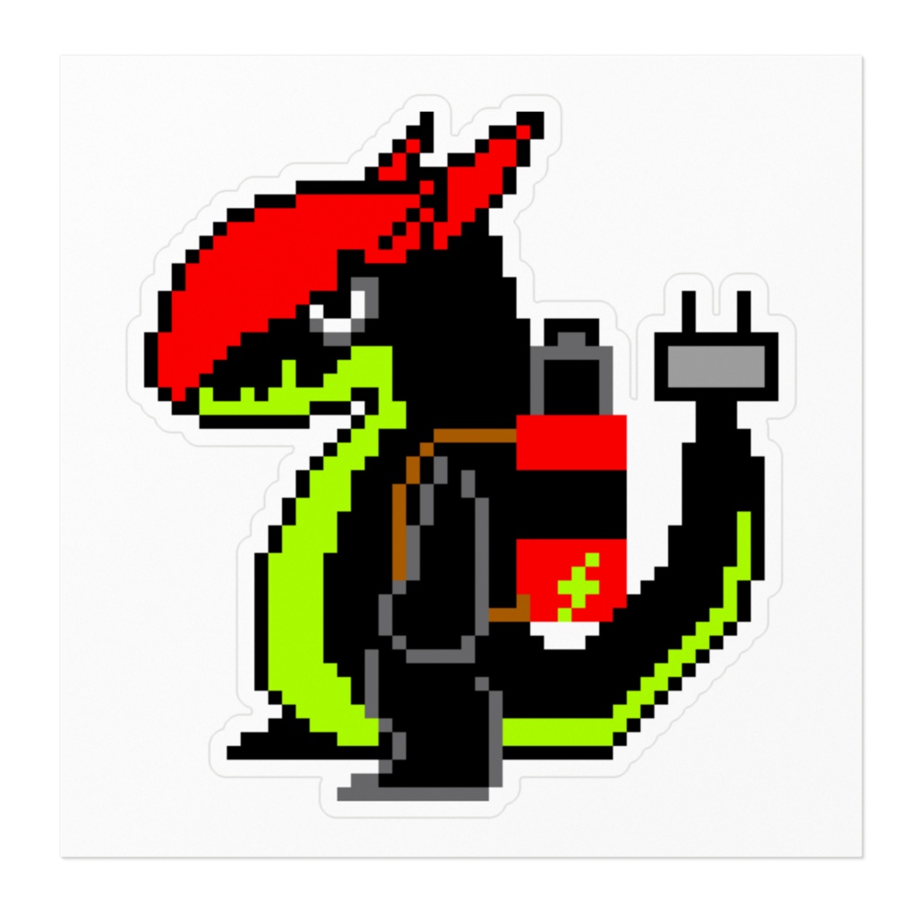 ドットエネドラステッカー⚡