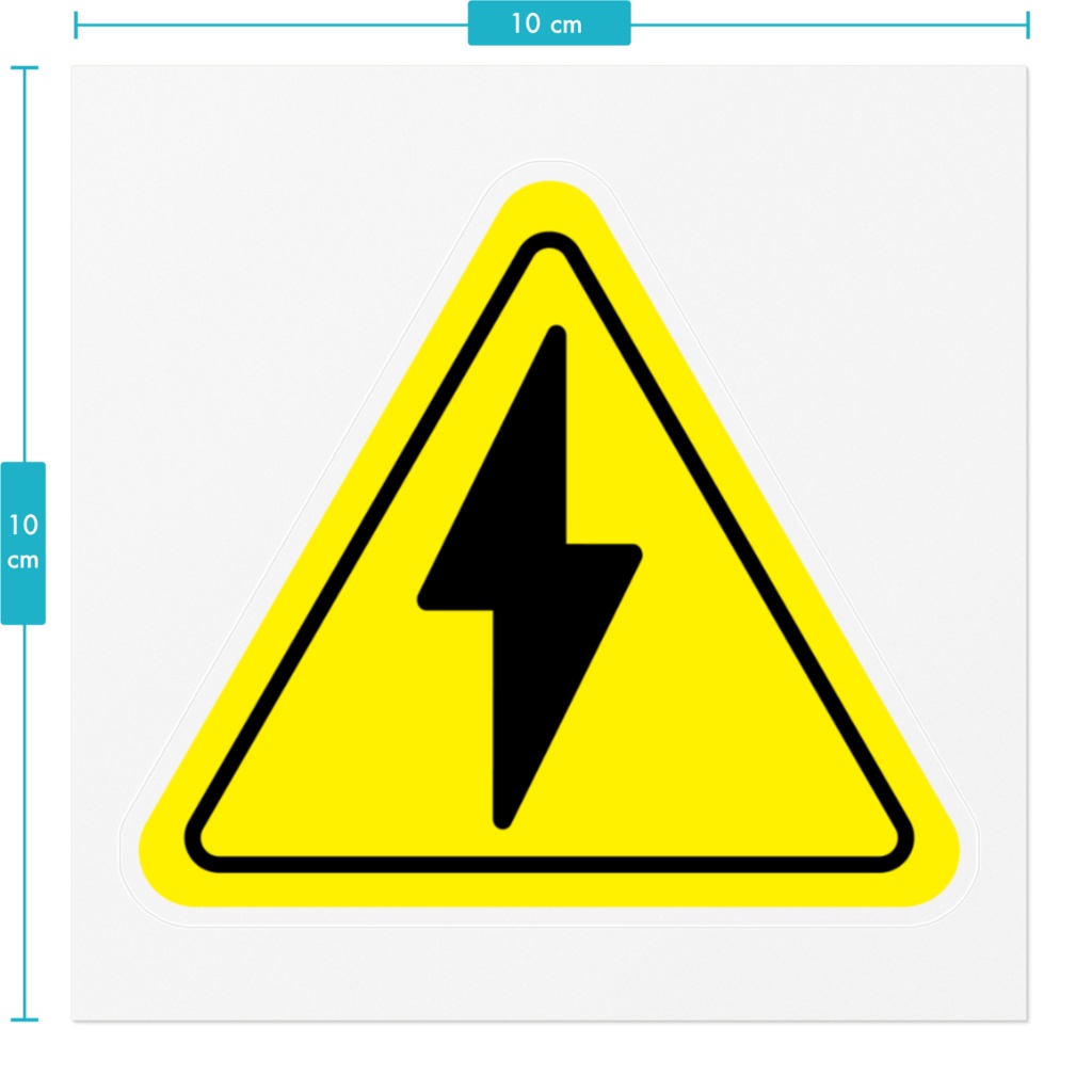 ビリビリ注意ステッカー⚡