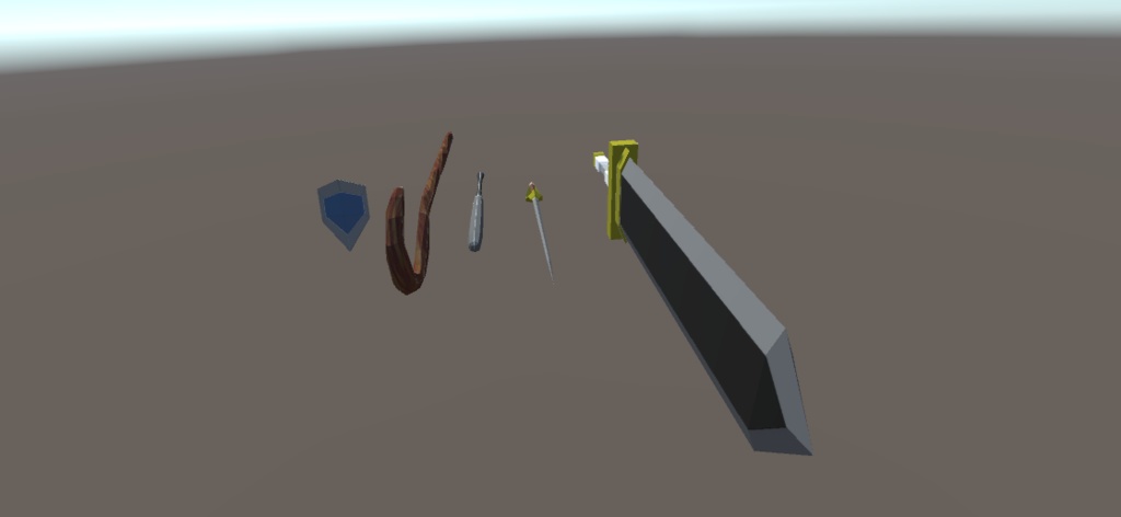 Low poly wepons (軽量武具セット) アバターバトルシステム対応版(20点セット)