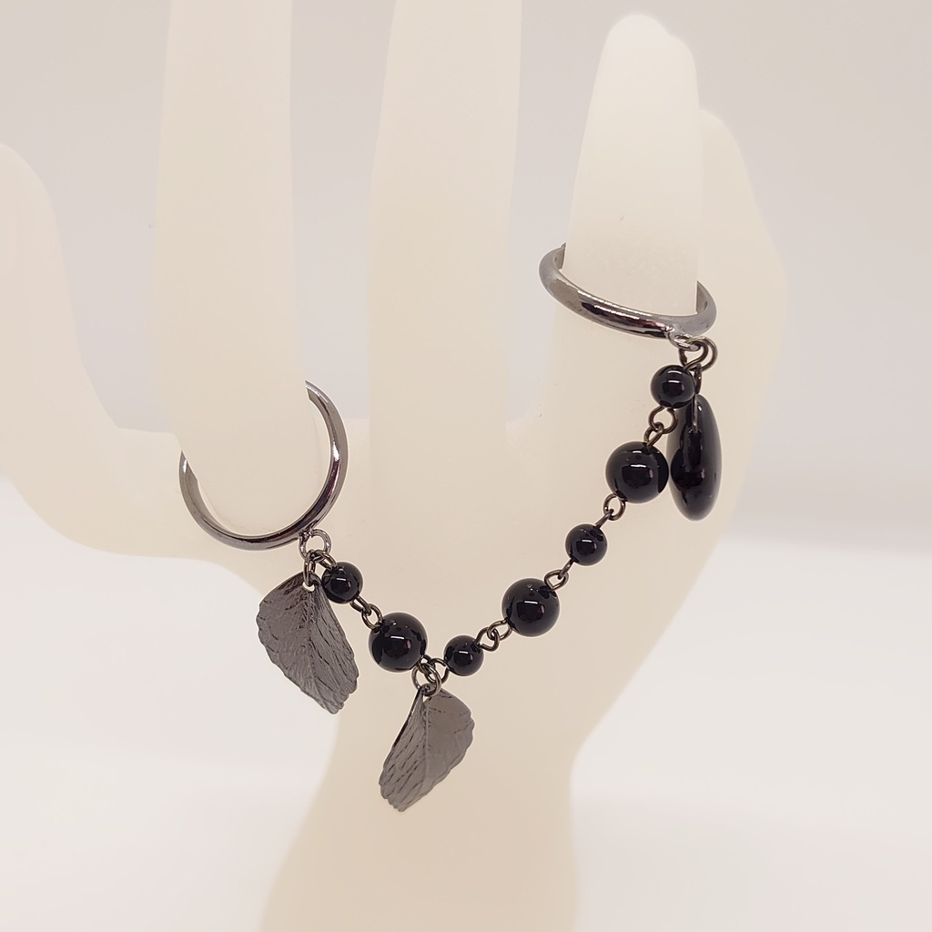 オニキス・リーフダブルリング