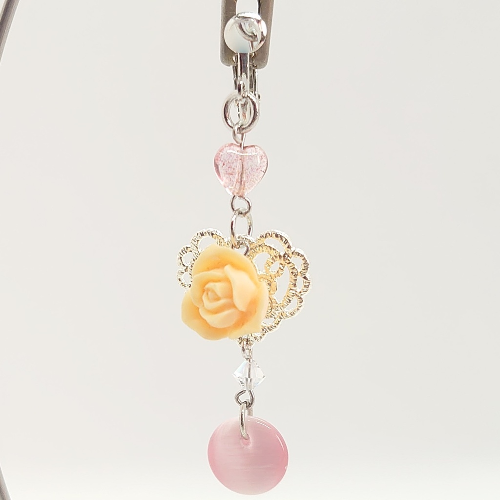 ハート・ローズイヤリング