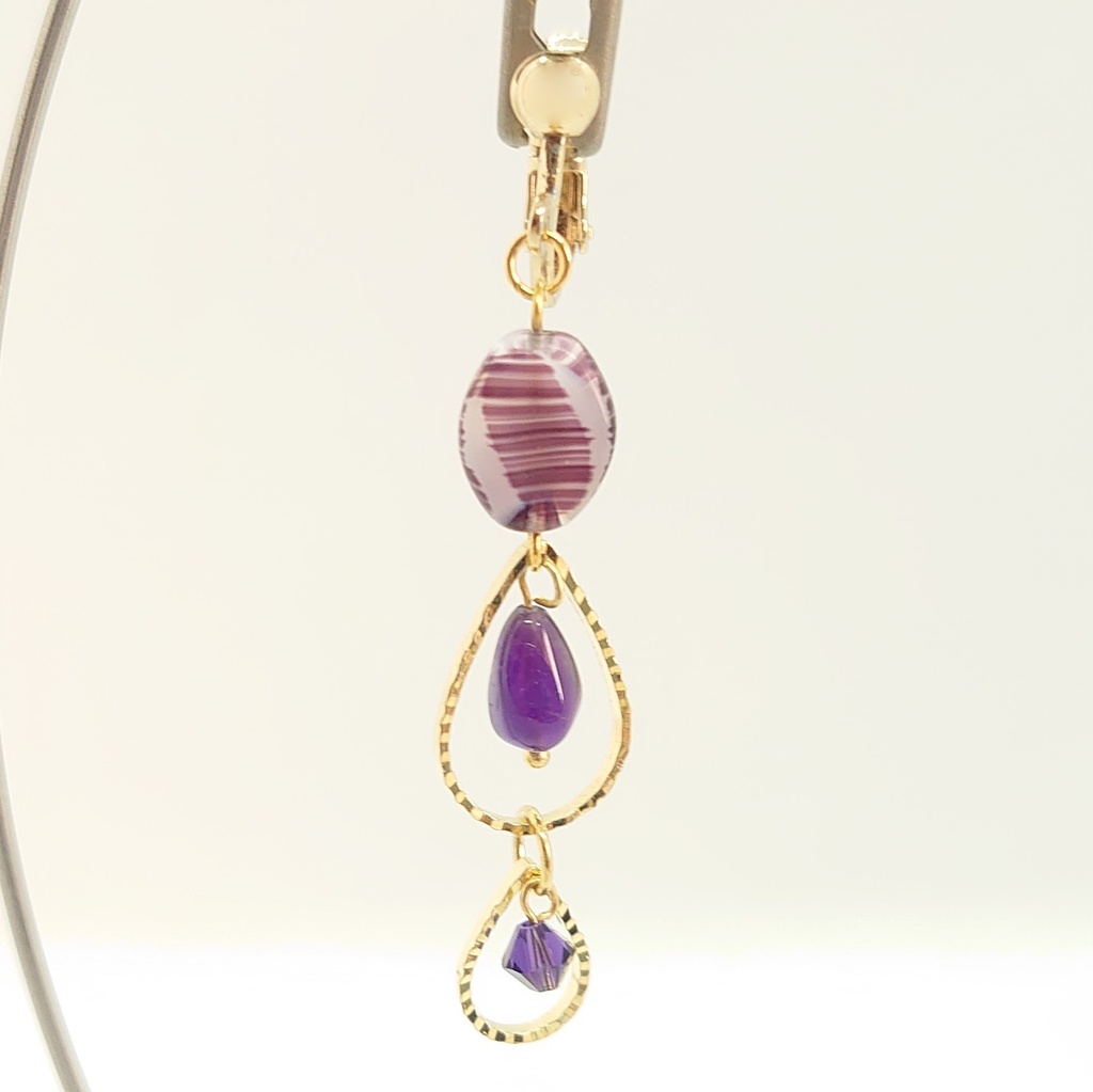 アメシストイヤリング