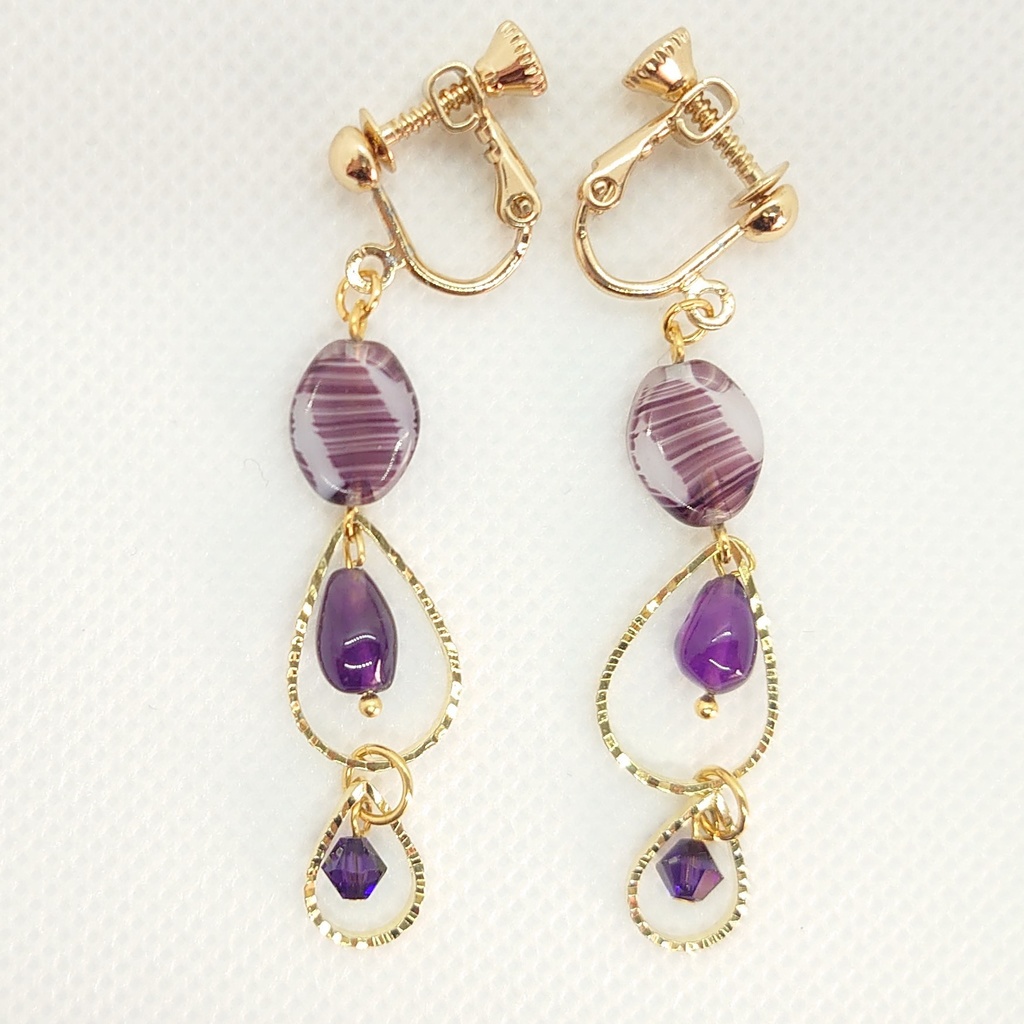 アメシストイヤリング