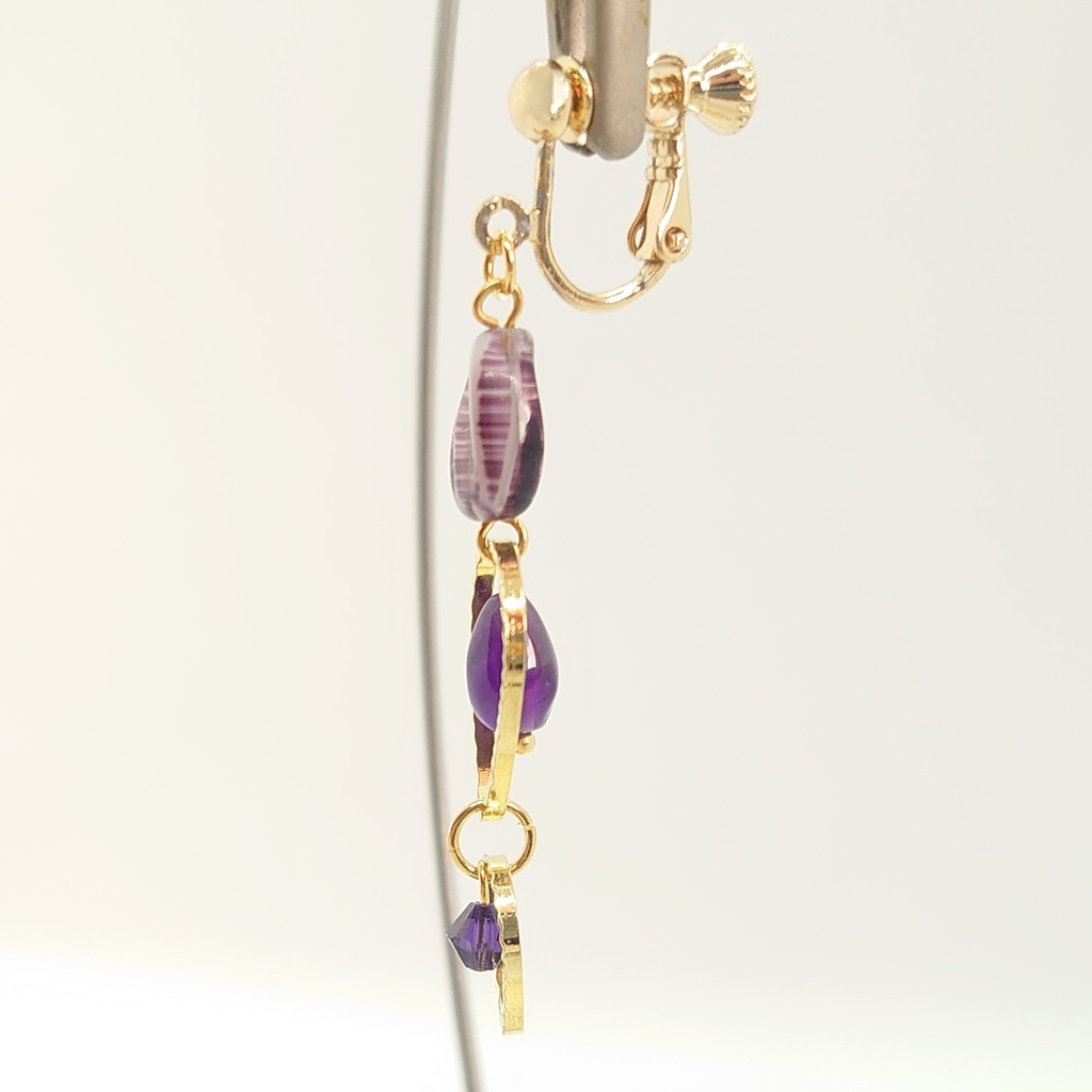 アメシストイヤリング