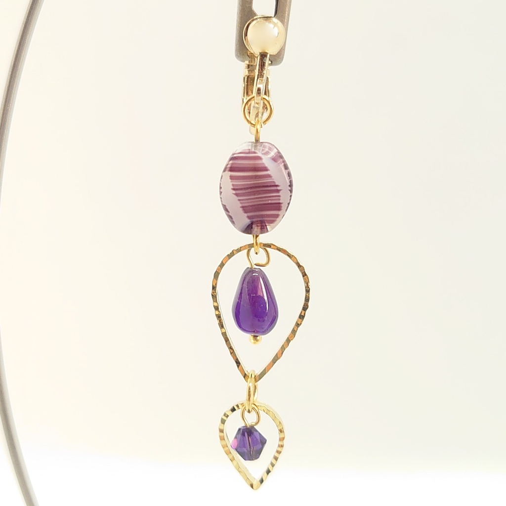 アメシストイヤリング