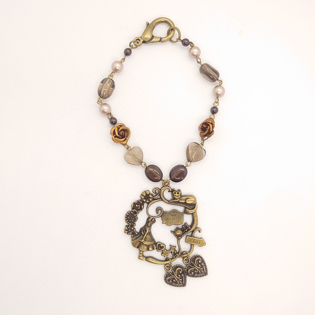 スモーキークォーツ・アリス風バッグチャーム