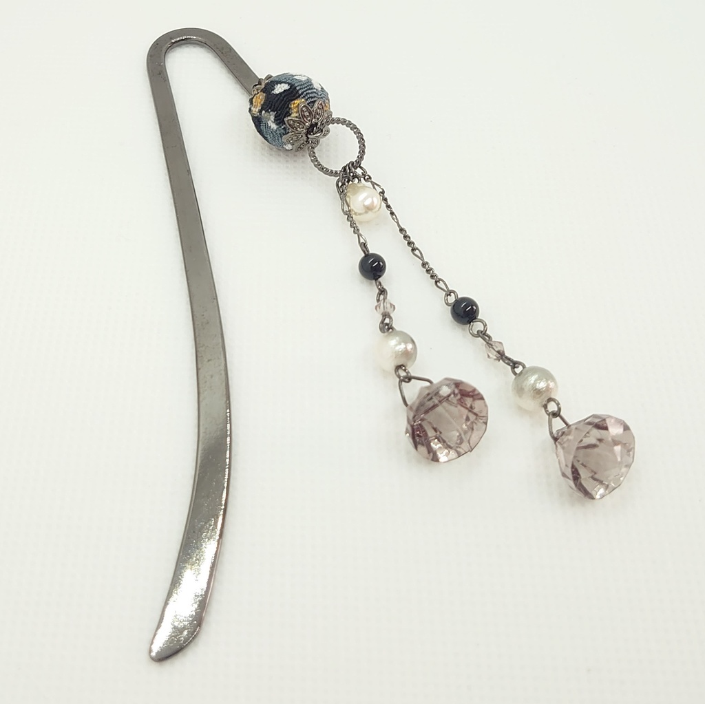 オニキス・コットンパールブックマーカー