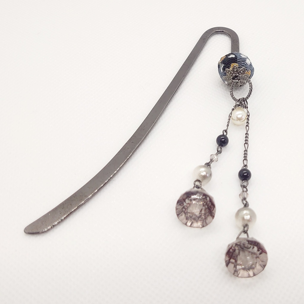 オニキス・コットンパールブックマーカー