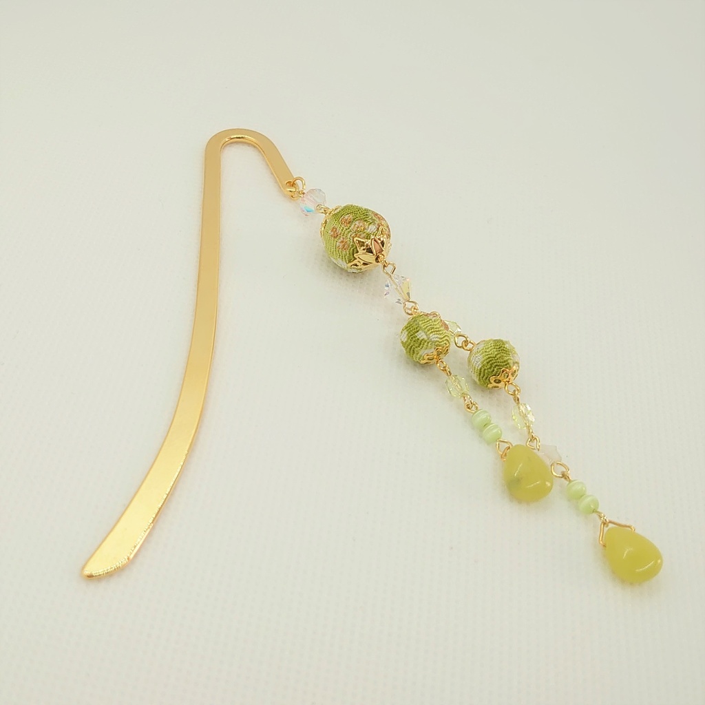 アップルグリーンブックマーカー