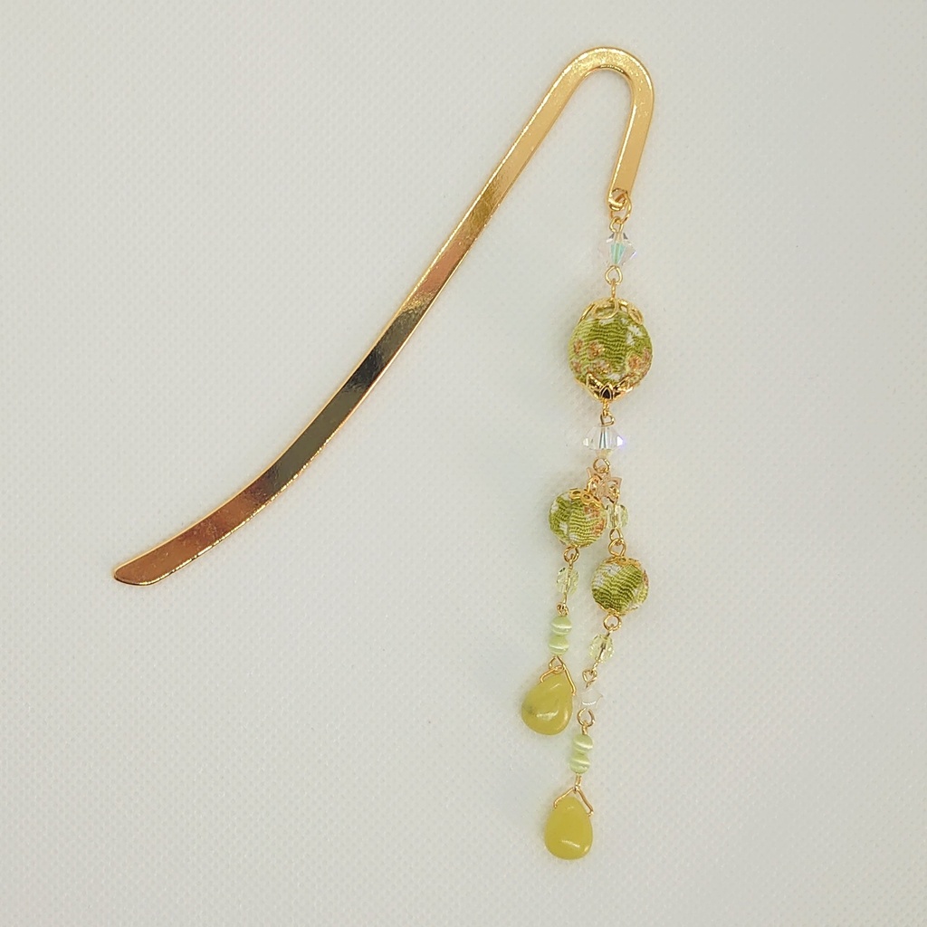 アップルグリーンブックマーカー