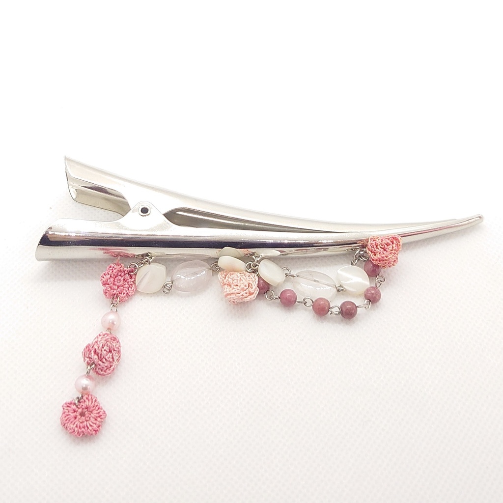 ロードナイト・レースローズヘアクリップ