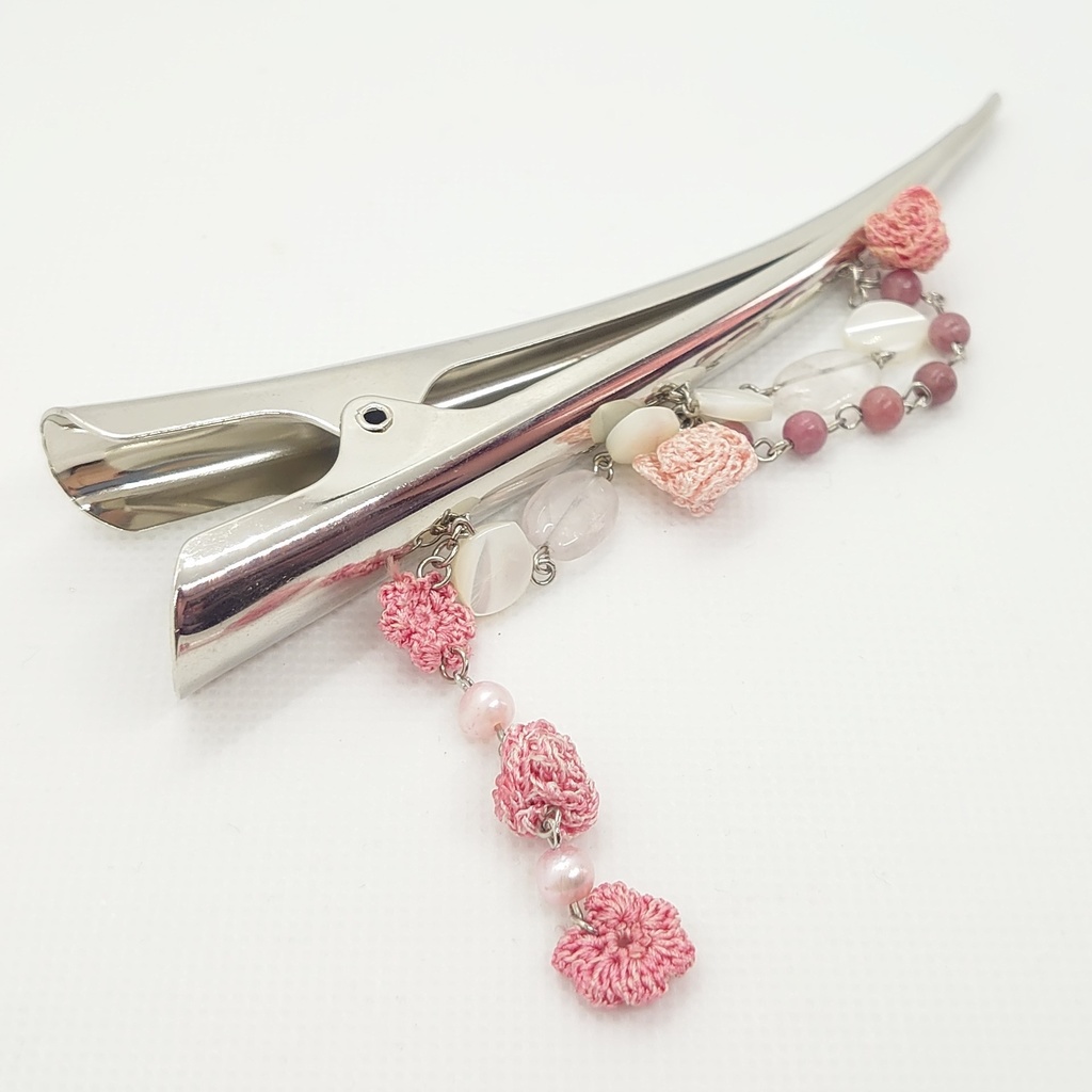 ロードナイト・レースローズヘアクリップ