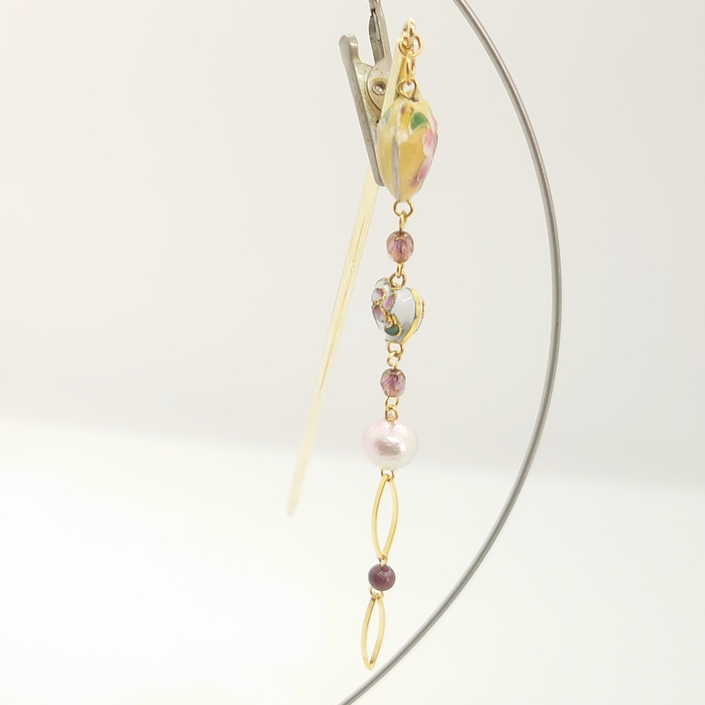 七宝焼き・ルビーかんざし