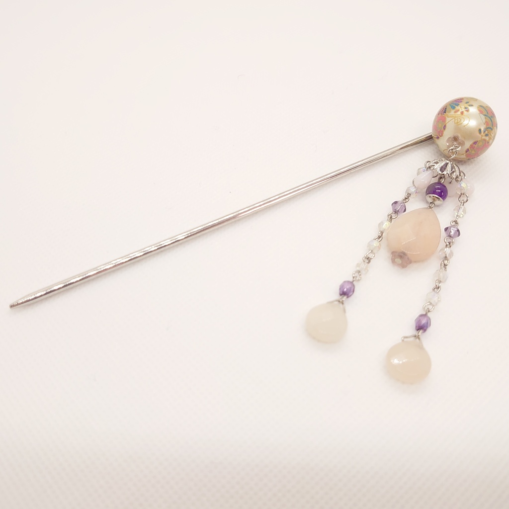 アメシスト・アベンチュリンかんざし