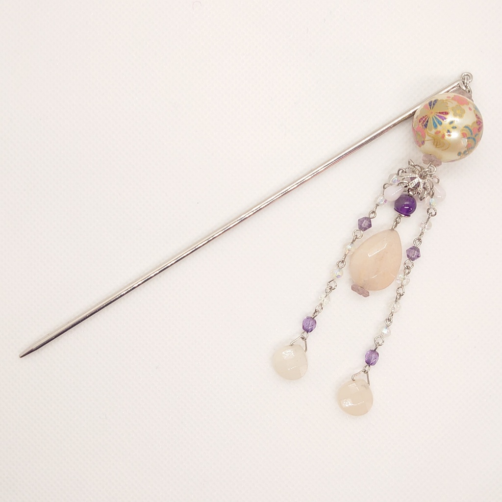 アメシスト・アベンチュリンかんざし