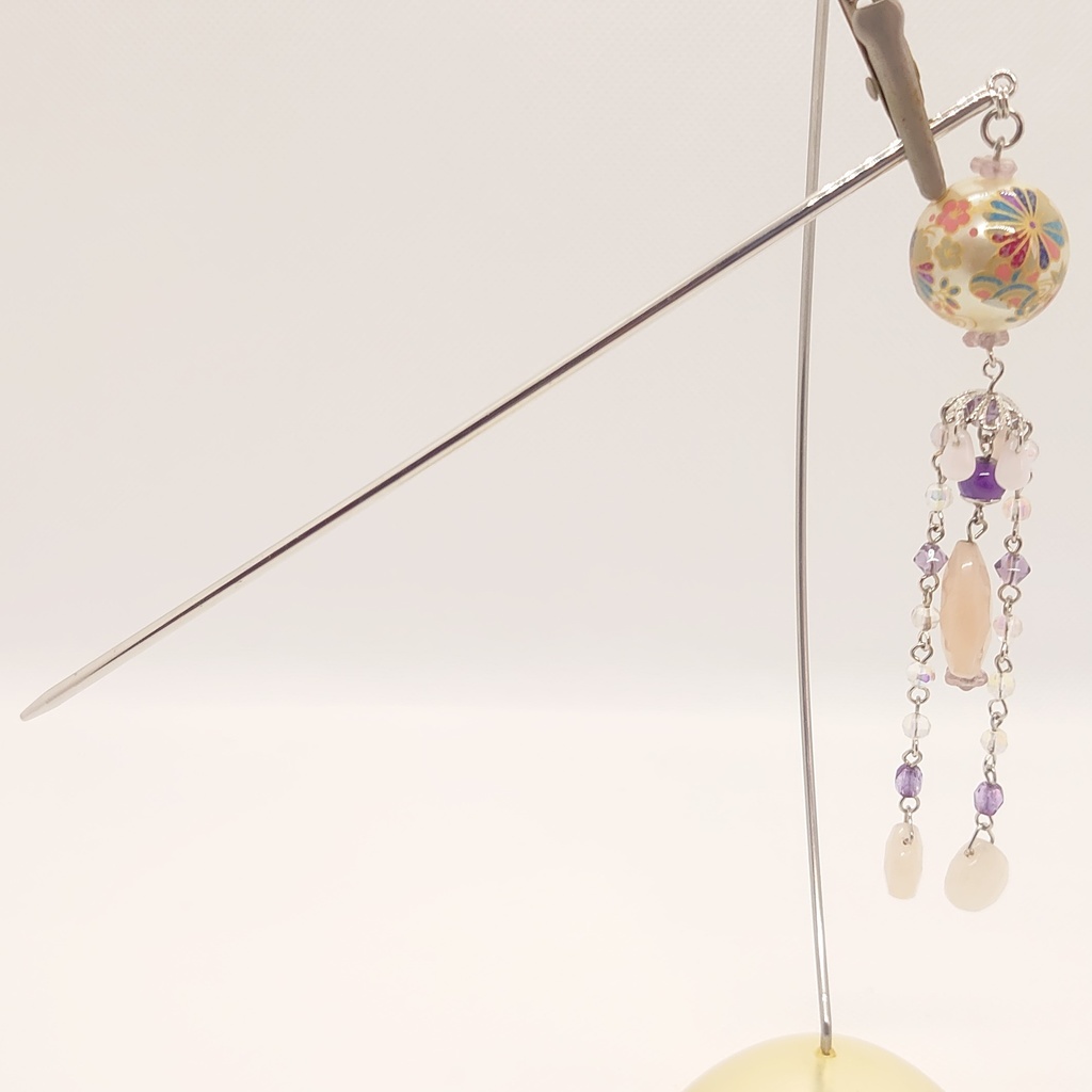 アメシスト・アベンチュリンかんざし