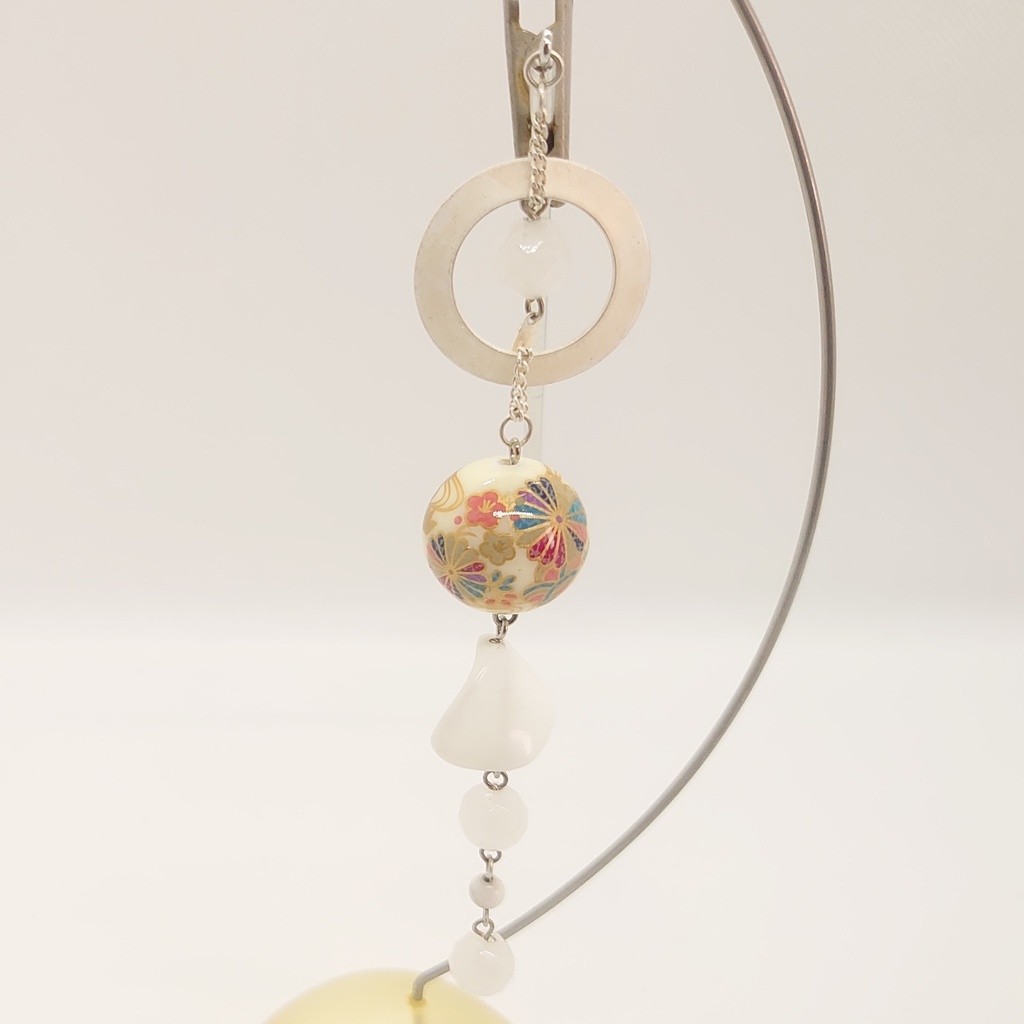 ホワイトジェイドかんざし