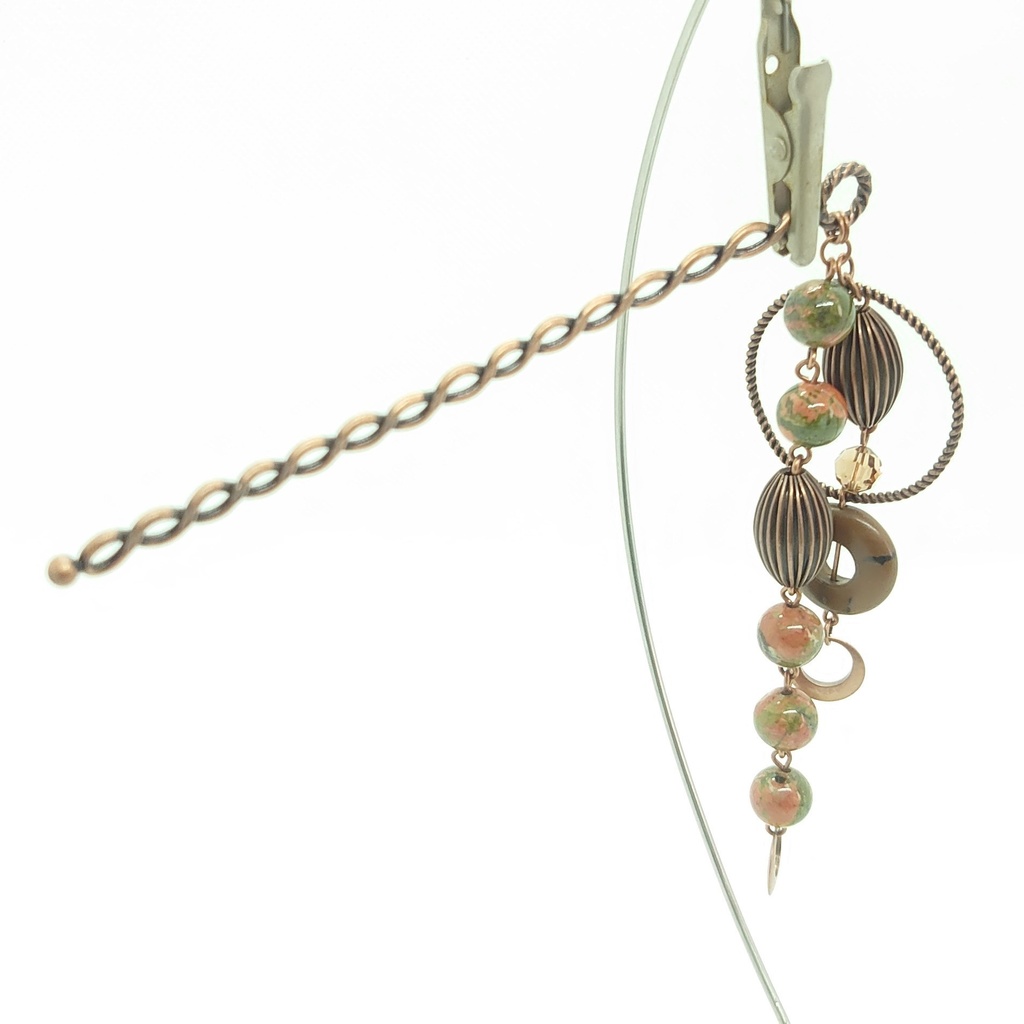 ユナカイト・ジャスパーかんざし