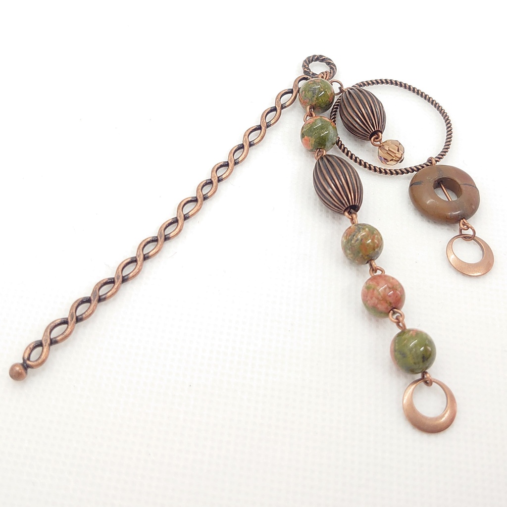 ユナカイト・ジャスパーかんざし