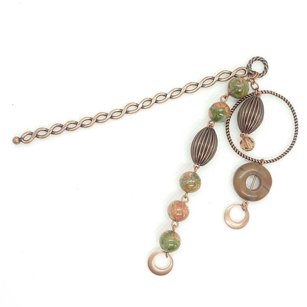 ユナカイト・ジャスパーかんざし