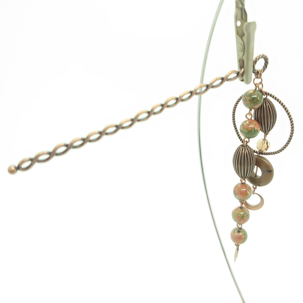 ユナカイト・ジャスパーかんざし