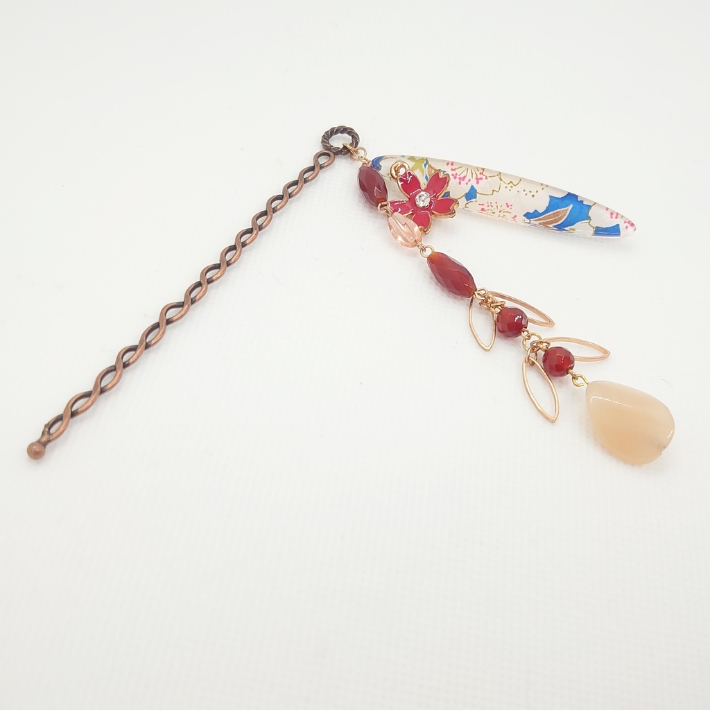 カーネリアン・アベンチュリンかんざし