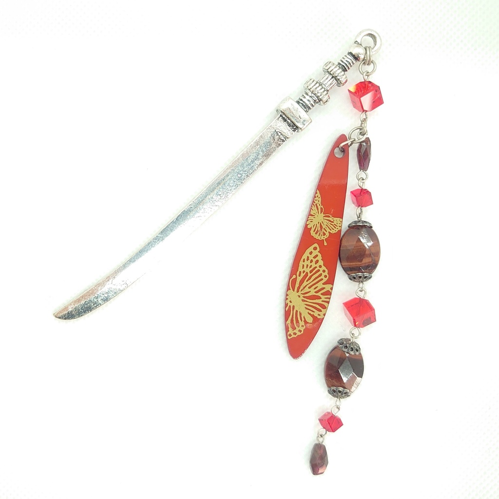 ガーネット・タイガーアイ刀かんざし