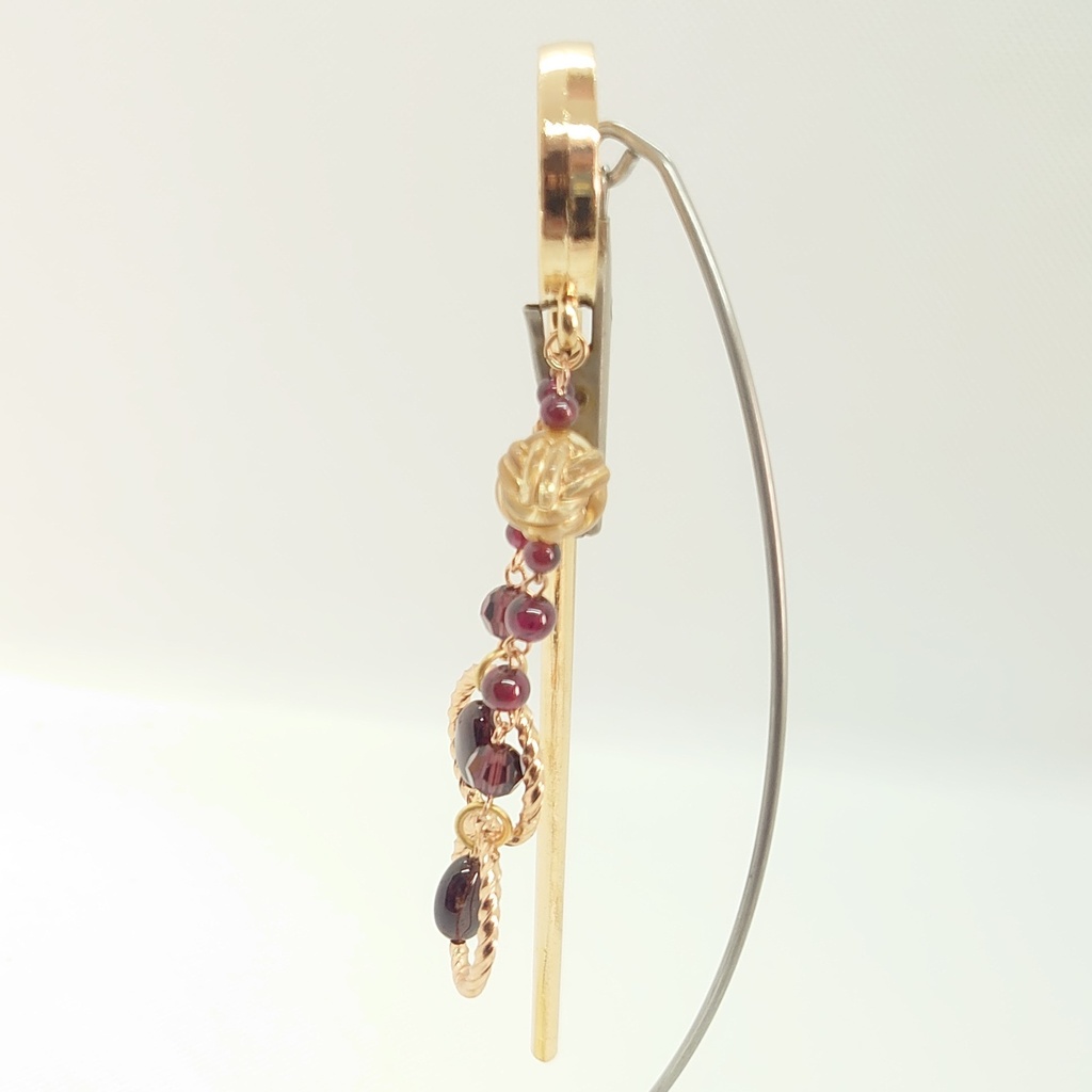 ガーネット梅かんざし