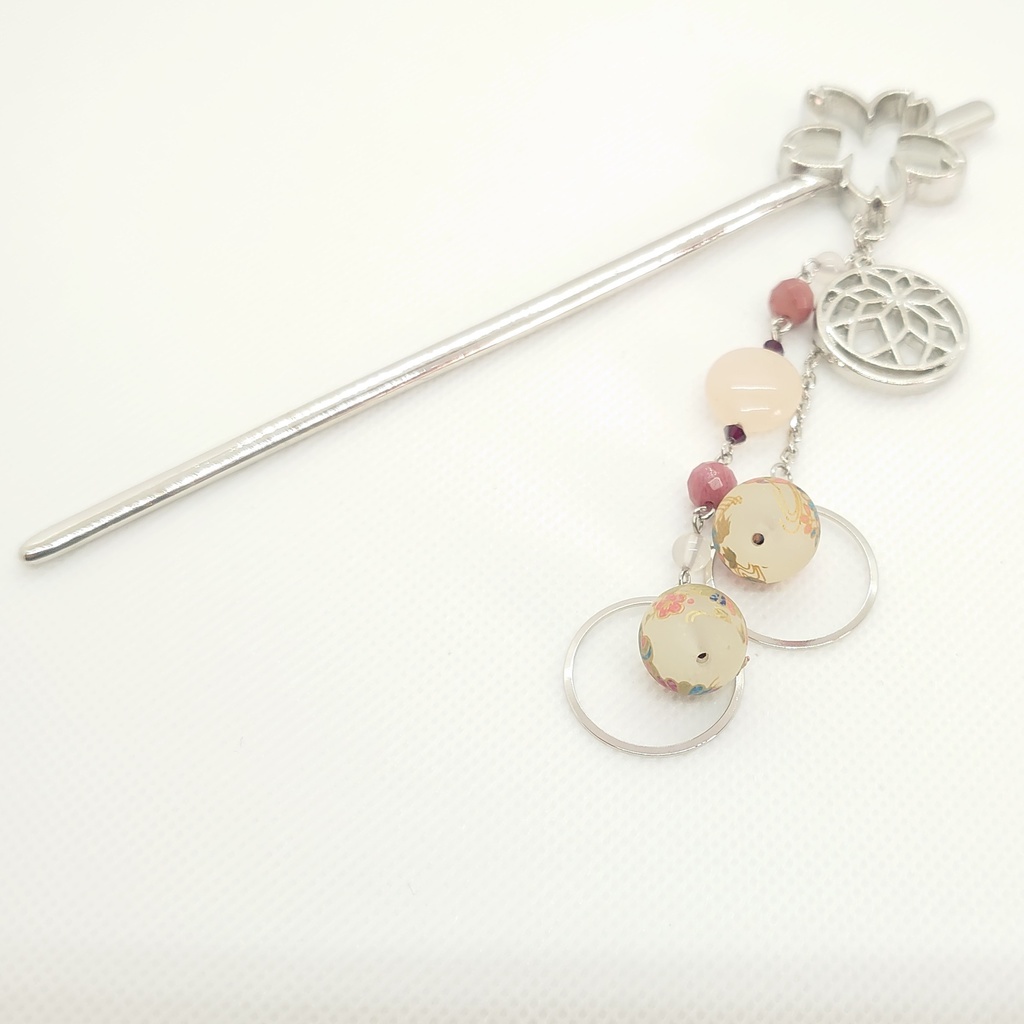 アベンチュリン・ロードナイト桜かんざし