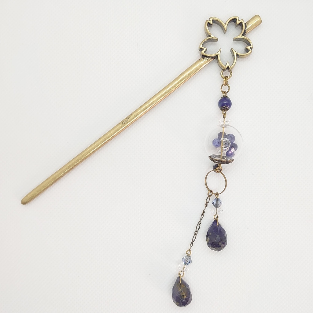 アイオライト・ガラスドーム・桜かんざし