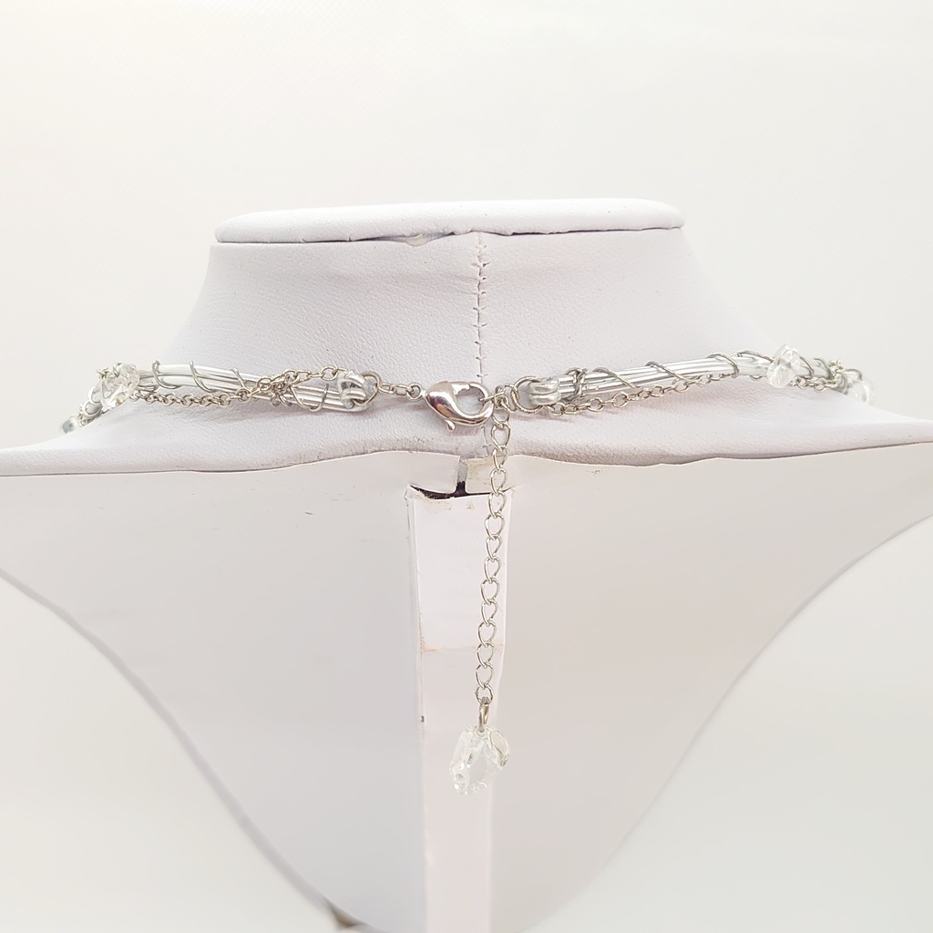 アマゾナイト・クリスタル・ワイヤーチョーカー