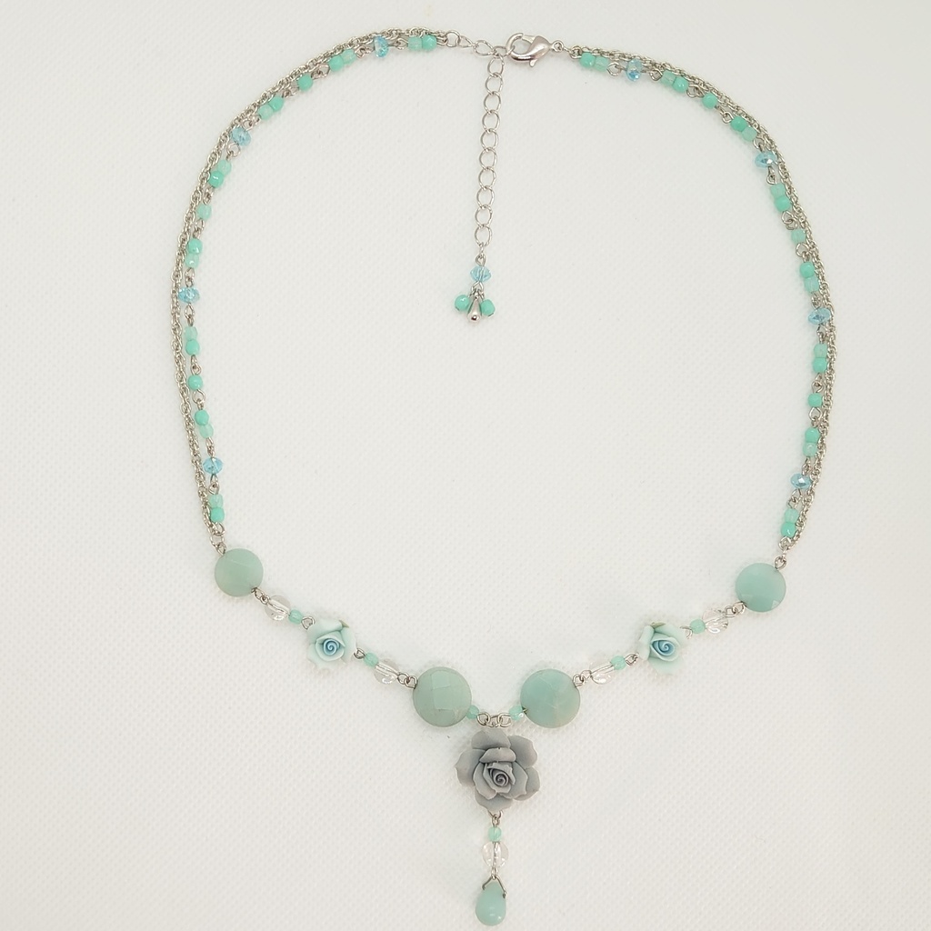 アマゾナイト・ローズネックレス