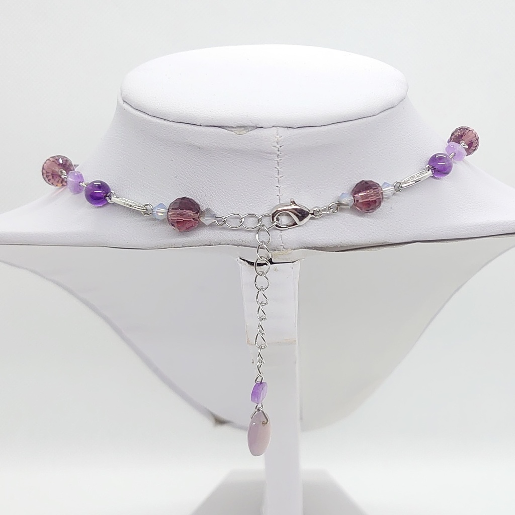 アメシスト・薔薇チョーカー