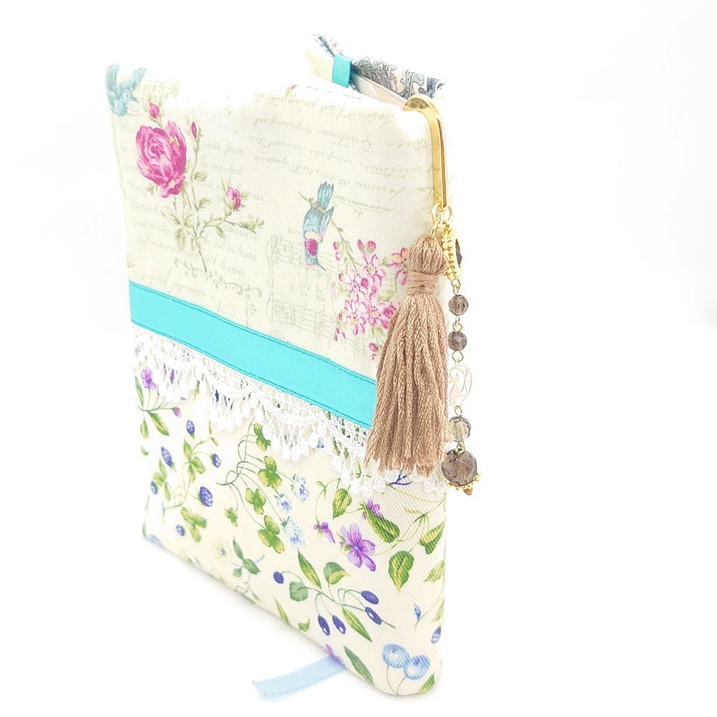 月猫・スモーキークォーツ・ライトブラウンタッセルブックマーカー