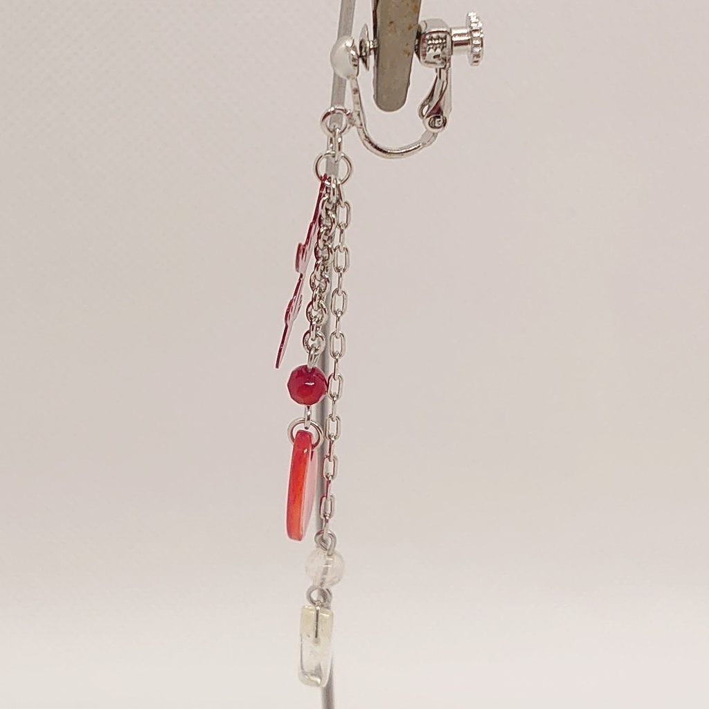 珊瑚・シェル・金魚イヤリング