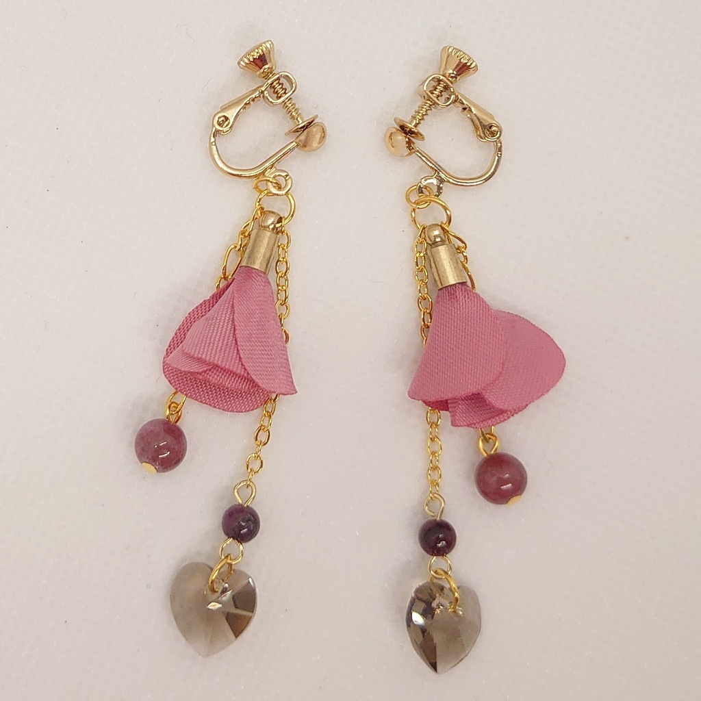 フラワータッセルイヤリング