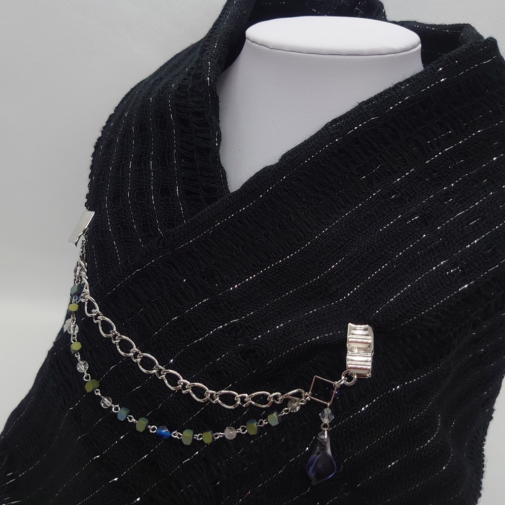 カラーモチーフストール留め