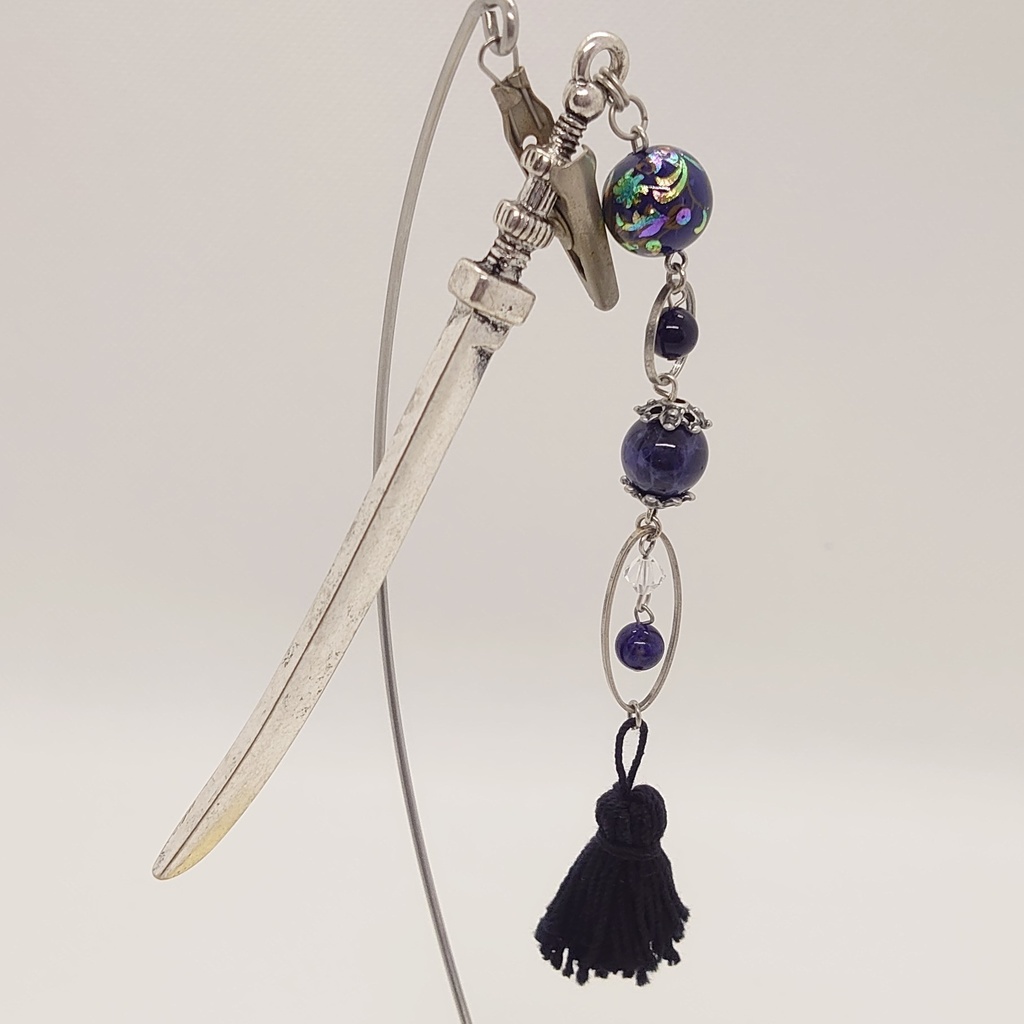 ソーダライト・タッセル刀簪