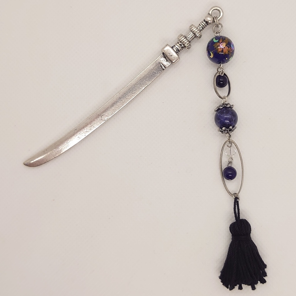 ソーダライト・タッセル刀簪