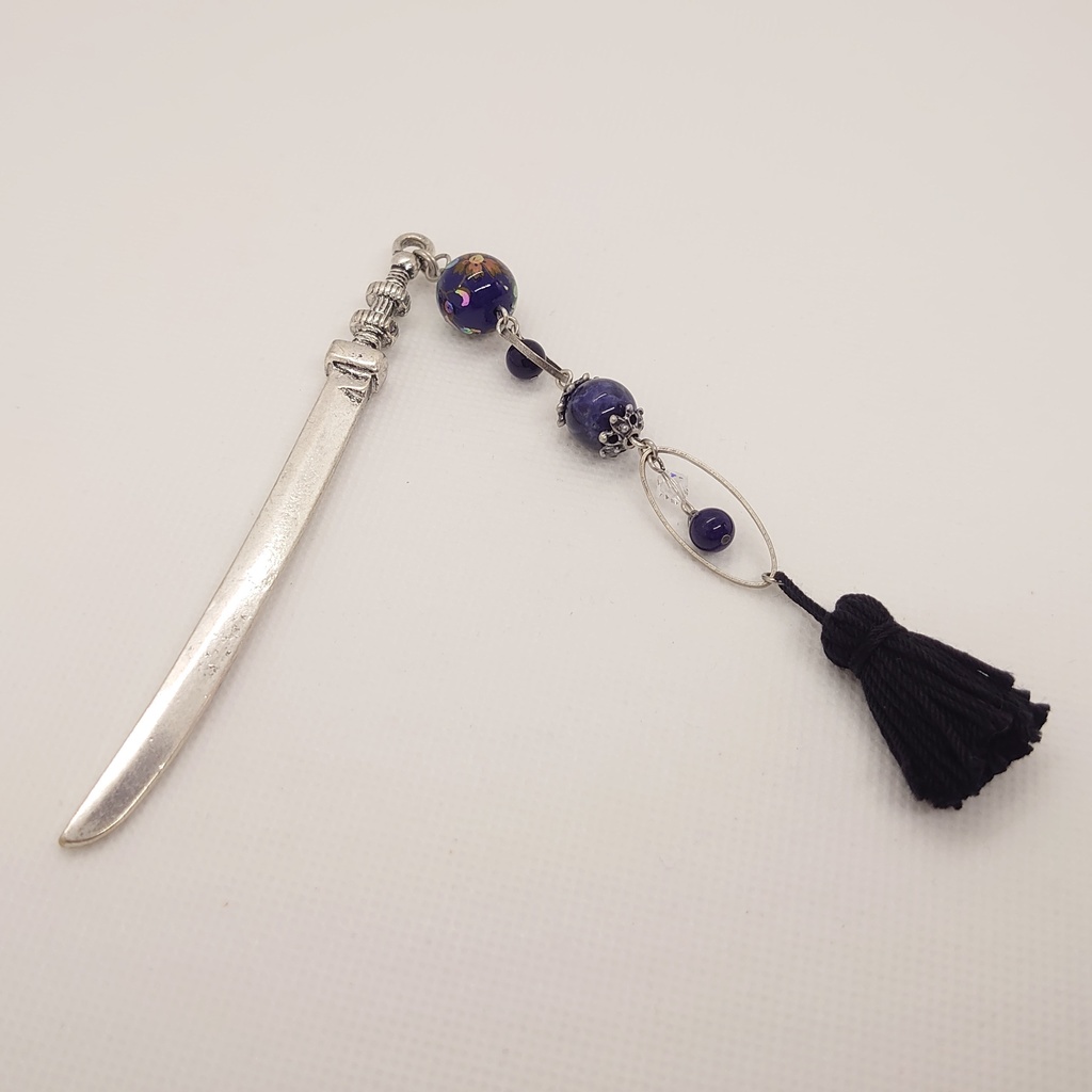 ソーダライト・タッセル刀簪