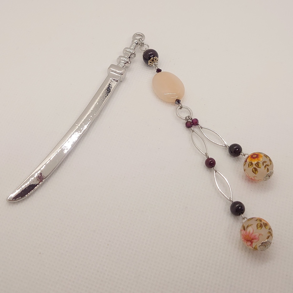 ガーネット・アベンチュリン刀簪