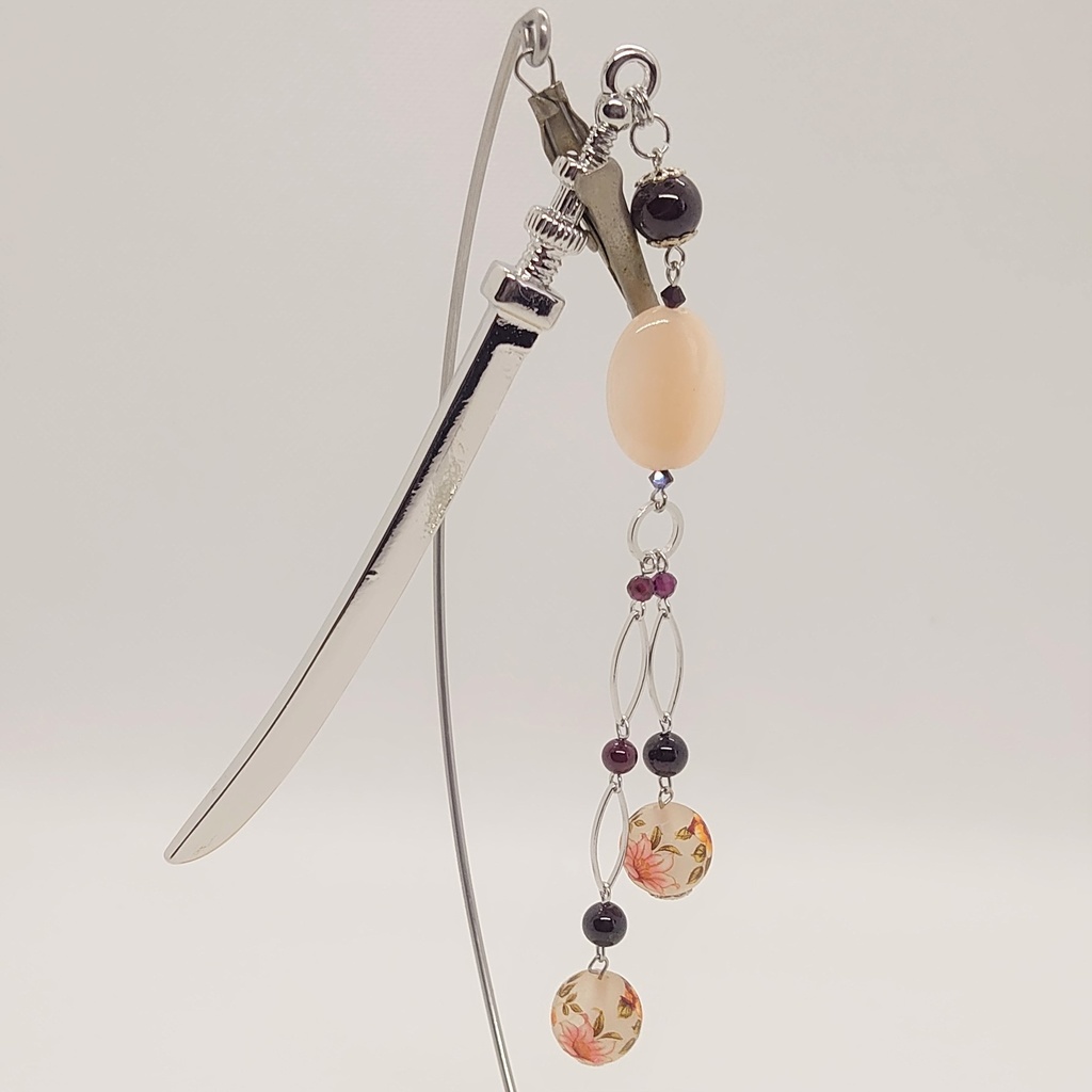 ガーネット・アベンチュリン刀簪