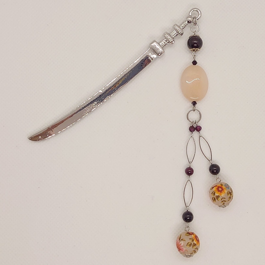 ガーネット・アベンチュリン刀簪