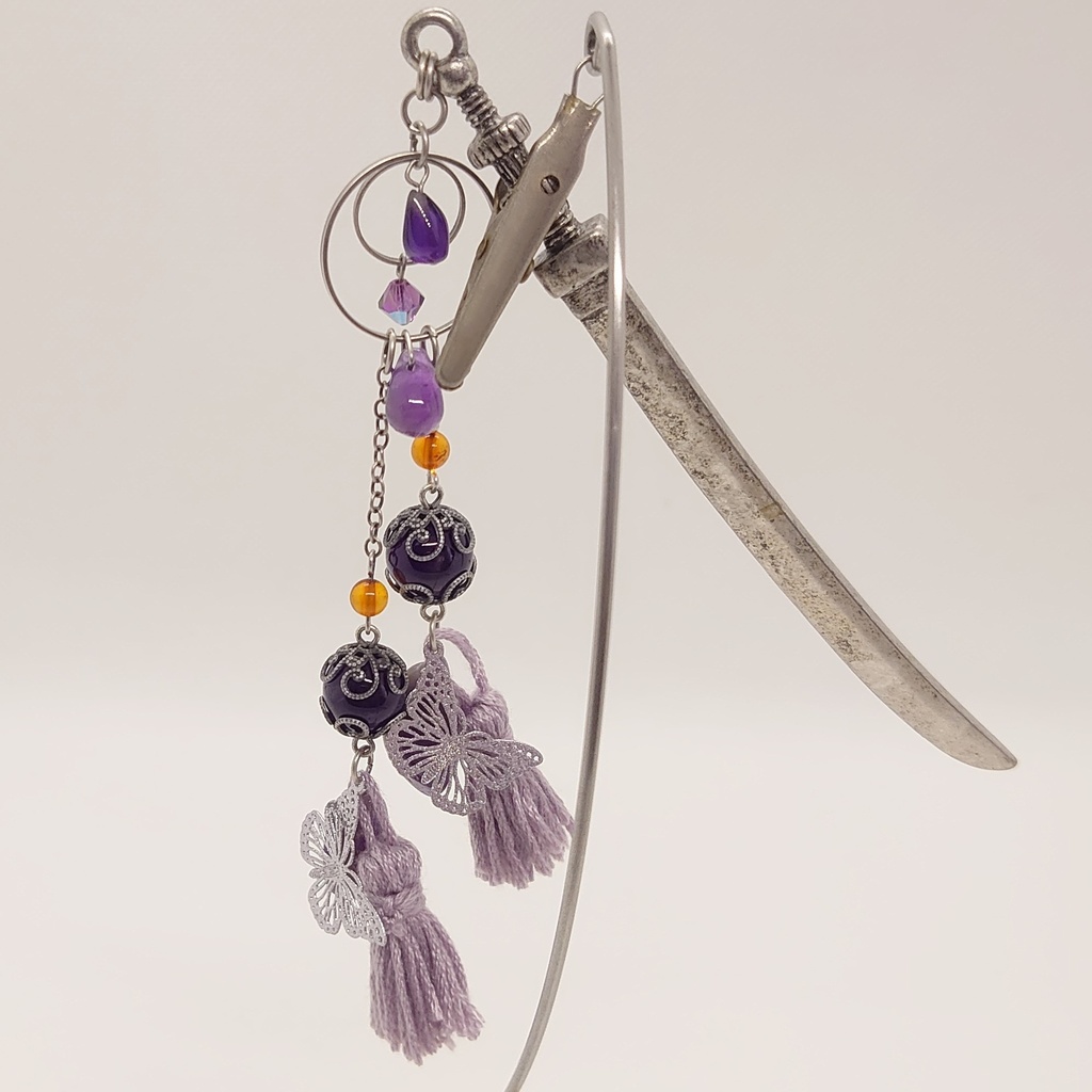 アメシスト・タッセル刀簪