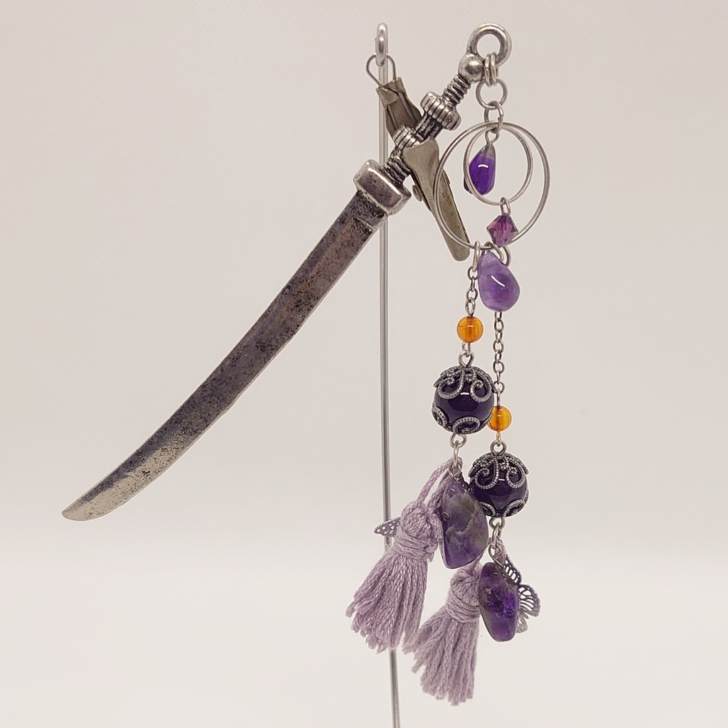 アメシスト・タッセル刀簪
