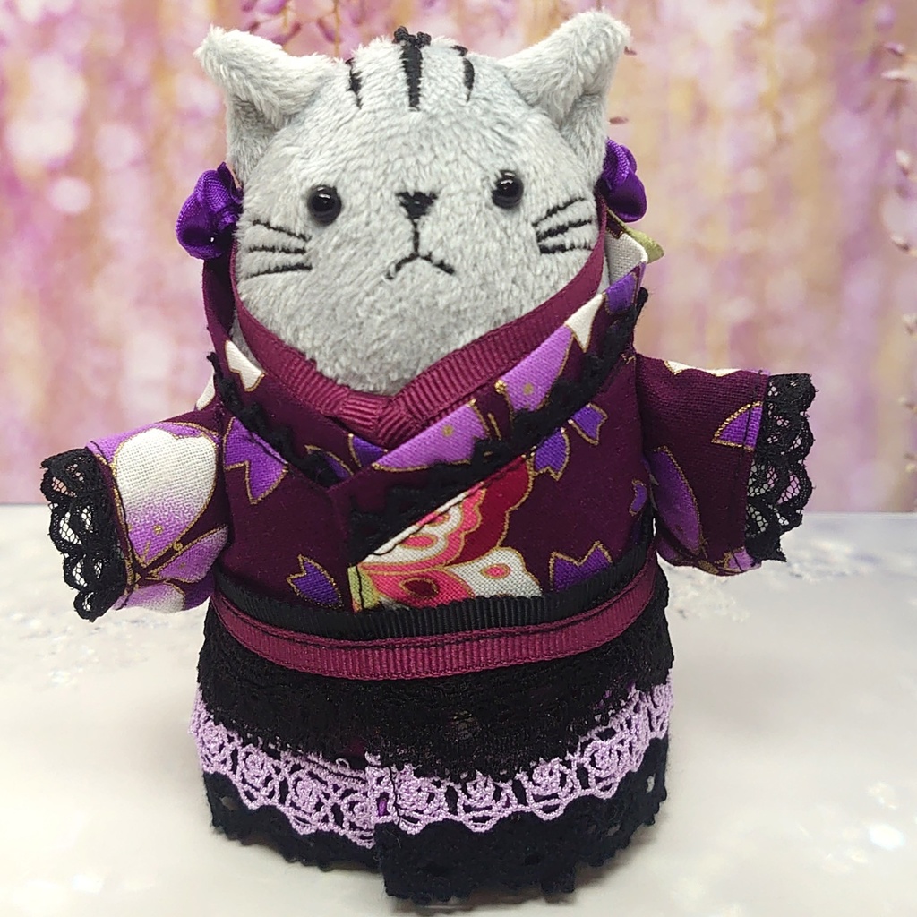 ツキコット用・ヘッドドレス付着物衣装　紫桜