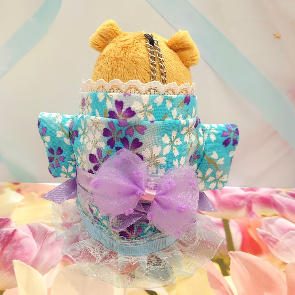 ツキコット用・ヘッドドレス付着物衣装 水色パステル