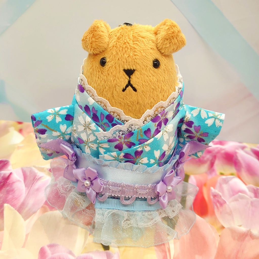 ツキコット用・ヘッドドレス付着物衣装 水色パステル