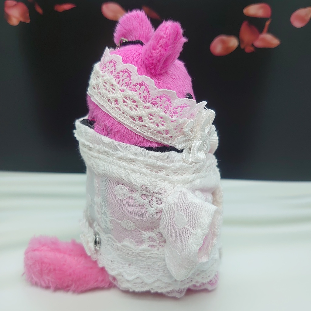 ツキコット用・ヘッドドレス付着物衣装 ホワイトレース